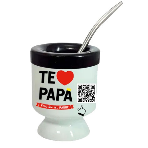 Mate Personalizado Foto y QR Musical